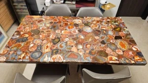 Red Agate Dining Table, Furniture & Home Living, Furniture, Tables Countertops - Picture 1 of 9