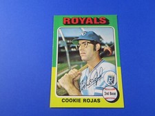 1975 TOPPS COOKIE ROJAS #169 KANSAS CITY ROYALS HIGH GRADE LOOKS PACK FRESH!