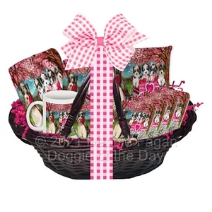 Mother's Day Gift Basket Biewer Terrier Dog Blanket Pillow Magnet Coaster Mug - Picture 1 of 7
