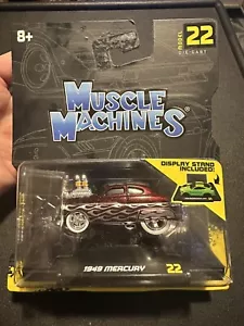 Muscle Machines 1:64 Diecast Model 1949 Mercury With Display Stand Series 4 #22 - Picture 1 of 6