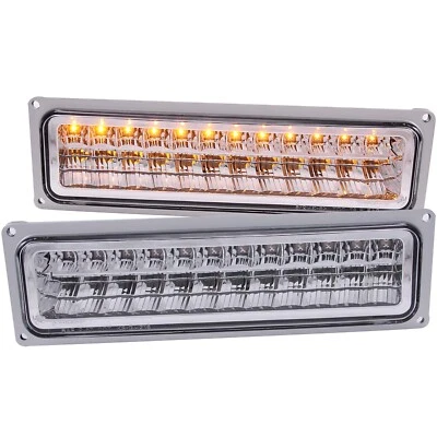Luces LED de estacionamiento cromadas ANZO 511048 para Chevrolet C1500 1988-1998 Foto 1 de 4