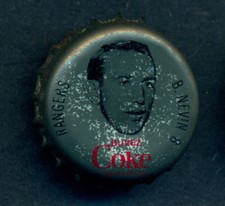 1964-65 COCA-COLA COKE BOTTLE CAP With Cork BOB NEVIN New York Rangers Hockey