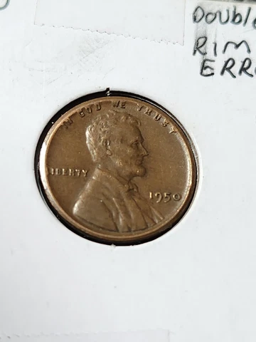 1950 Double Rim Error Penny Cover