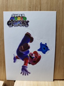 SUPER MARIO GALAXY 🏆2009 Enterplay #018 Sticker  🏆FREE POST