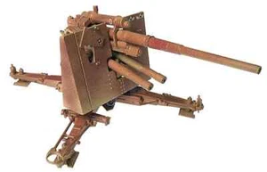 Krupp 8.8 CM FlaK 36, 19ª Divisione FlaK, El Alamein 1942, 1:72 Panzerstahl - Foto 1 di 1
