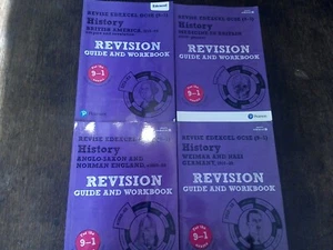 GCSE Revision Guide 9-1 Edexcel History x4 British America Medicine Anglo Saxons - Picture 1 of 5