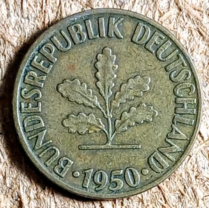 1950 F Deutschland 10 Pfennig Bundesrepublik Deutschland * Germany - Bild 1 von 4