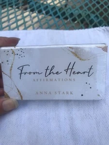 FROM THE HEART AFFIRMATIONS  CARDS by Anna Stark  DECK TAROT GUIDANCE CAT RESQ - Picture 1 of 7