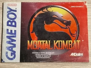 MORTAL KOMBAT GAME BOY GAMEBOY (NOTICE SEUL MANUAL ONLY) - Imagen 1 de 1