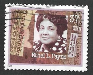 U.S.  Stamp - Scott # 3667 -- 2002 -- 37¢ -- Women in Journalism: Ethel L. Payne - Picture 1 of 1
