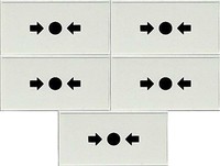 1 Pack of 5 Replacement Break Glass for Fire Alarm Call Points