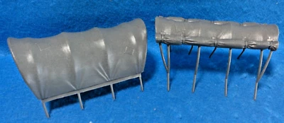 Classic Toy Soldiers Conestoga Wagon Tops - Gray, 2 Different (54MM) - Image 1 of 4