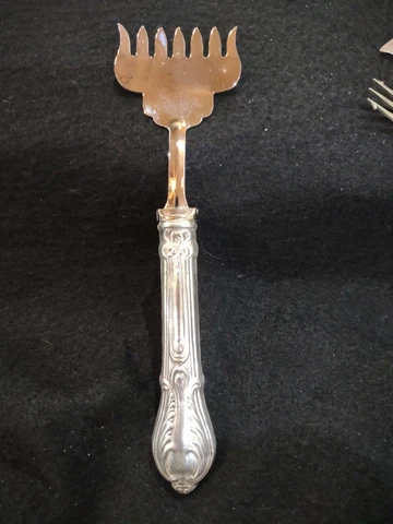 Antique Sheffield England Sterling Stainless Anchovy,  Sardine Serving Fork Cover