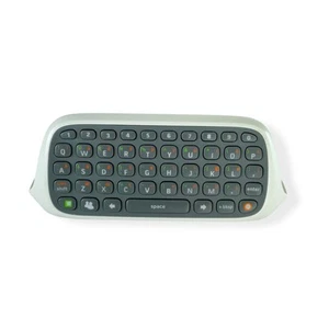 Official Microsoft XBOX 360 Wireless Controller Chatpad Keyboard White - Picture 1 of 9