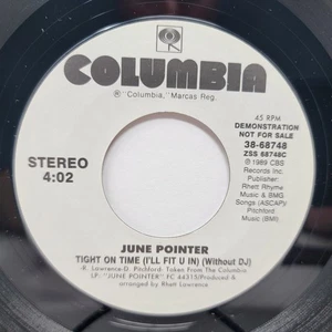 June Pointer Tight On Time 7" 45rpm m- Vinyl Soul Record free sleeve - Imagen 1 de 2