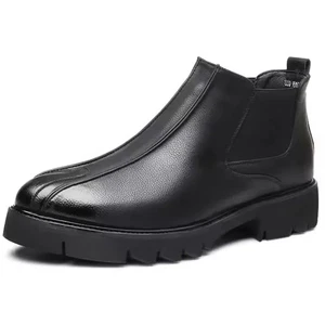 Maßgeschneidert Slipper Dicke Sohle Plateau Mikrofaser Leder Leger Elegant Stiefel für Männer - Bild 1 von 16