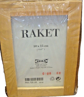 Juego 3) MARCOS DE FOTOS Madera IKEA Sin Acabar 10x15cm Proyecto de Cohete Craft Pack 829 Foto 1 de 3