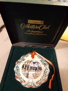 Vintage Longaberger Heimatstadt Weihnachtsschmuck Shopping auf der Hauptstraße 1998 - Bild 1 von 8