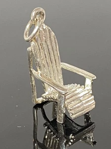 🪑 Sterling Silver ADIRONDACK CHAIR Charm / Pendant - 2.4 Grams / 7/8" x 3/8" 🪑 - Bild 1 von 8