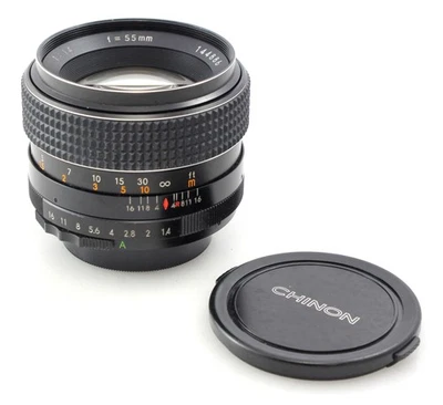 Chinon (tomioka) 55mm f1.4 Fast Prime Lens - M42 screw fit - Great Condition - Image 1 of 4