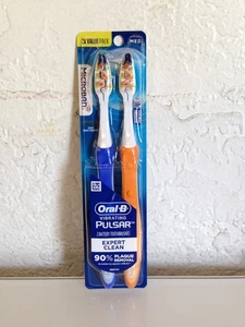 Oral-B Pulsar Expert Clean Toothbrush, Medium - 2 Toothbrush Total - Picture 1 of 4