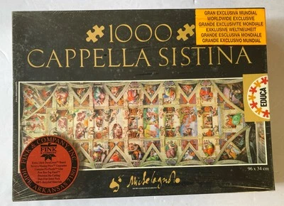 Educa Cappella Sistina Sistine Chapel 1000 Piece Puzzle New Sealed Michaelangelo - Image 1 of 4
