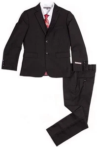 Geoffrey Beene Boy's Suit Modern Fit 5-Piece Suit Set - Colors - Picture 1 of 20