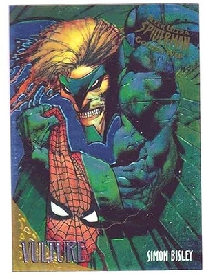 1995 Fleer Ultra Spider-Man Golden Web #9 of 9 Vulture Marvel Chase Card 🔥  - Image 1 of 2