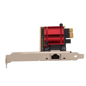 Pcie Internet Adapter 2.5Gbps 2500/1000/100Mbps Rj45 Port Pci Express Gigabit E - Picture 1 of 22