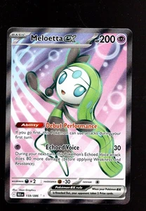Pokemon Meloetta ex Ultra Rare SV: Black Bolt 159/086 NM - Picture 1 of 1