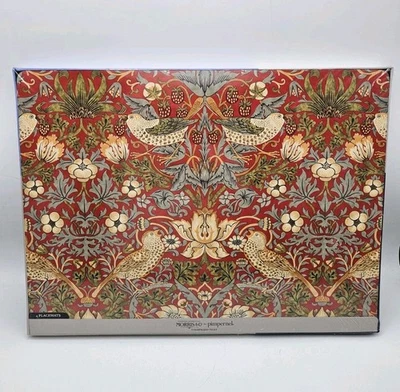 Pimpernel Morris & Co Strawberry Thief Red Placemats - Set of 4 - Cork Backed  - Image 1 of 4