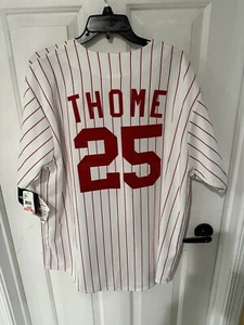 Jim Thome Philadelphia Phillies Baseball MAJESTIC Größe L Trikot MLB Neu mit Etikett - Bild 1 von 8