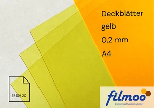 Deckblätter | A4 | 0,2 mm | gelb - Bild 1 von 4