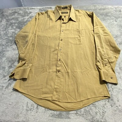 Camisa de vestir Roberto Villini para hombre talla 15 32-33 marrón claro colección beige tostado Foto 1 de 4