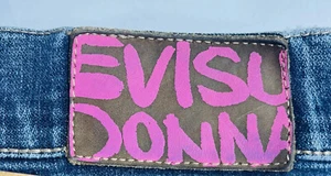 Evisu Donna Beige Embroidered Gull Japanese Denim Jeans 28”x28” - Picture 1 of 10
