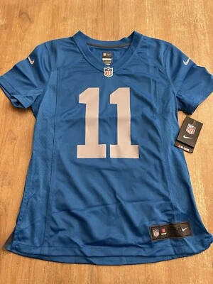 Nike Detroit Lions Football Jersey Women’s size Medium Blue Marvin Jones Jr. - Image 1 of 4
