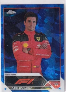 Topps 2023 Chrome Formula 1 Nr. 18 Carlos Sainz Sapphire Refractor - Bild 1 von 2