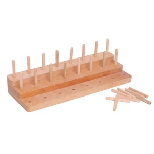 Fly Tying Thread Spool Stand Nature Wood Spool Station Hand Made Travelling - Picture 1 of 8