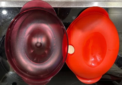 Tupperware Micro Fix , Oval, Micro-Fix 1,1l, rot , - Bild 1 von 4