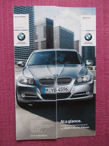 (2009) BMW 3 SERIES SALOON AT A GLANCE - QUICK REFERENCE GUIDE - NOT HANDBOOK - Picture 1 of 2