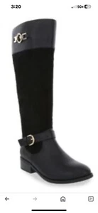 Ladies London Fog Black Boots Size 7M WLR 091 - Picture 1 of 6