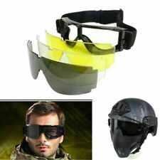 3-Lens Tactical Airsoft UV-400 Protective Paintball Military Goggle Safety Glass