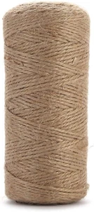 Jute Twine String Hemp Rope - 328 Feet 2mm 3ply Natural Burlap Cord Rolls DIY - Picture 1 of 11