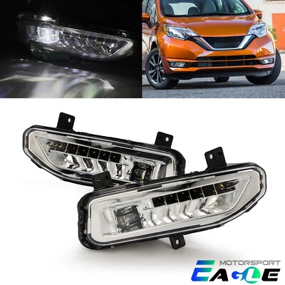 Fit 17-19 Nissan Rogue Sentra Versa Note LED Fog Lights With DRL & Turning Light - Image 1 of 4