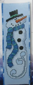 Schneemann Lesezeichen - Magazin Kreuzstich Muster - Winter Schnee - Bild 1 von 1