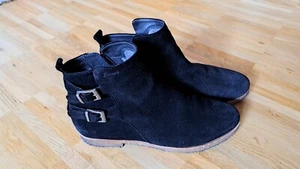 Sioux ChelseaBoots, 5 1/2, 38,5 Stiefelette,schwarzes Wildleder, warm, gefüttert - Bild 1 von 6