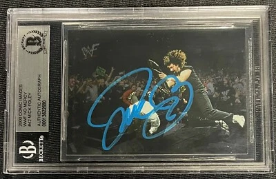 CACTUS JACK MICK FOLEY SIGNED 2000 COMIC IMAGES NO MERCY BECKETT AUTHENTIC 690 - Image 1 of 2