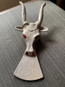 Mid Century Aluminum Steer Head Boot Jack - Picture 1 of 7
