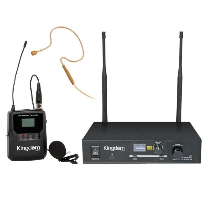 Kingdom Single Microphone System with Short Boom Earworn Mic and Lapel Mic - Image 1 of 1