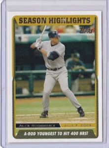 2005 Topps Updates & Highlights - #UH114 Season Highlights - Alex Rodriguez IDWN - Picture 1 of 2